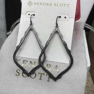 Kendra Scott Sophee Earrings Gunmetal Tone